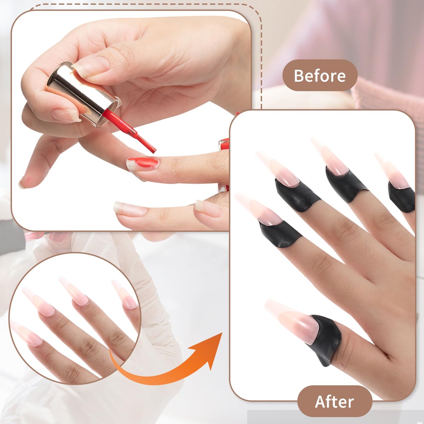 Packaging contents of Gjinxi U-shape anti-overflow nail stamping tool accessories