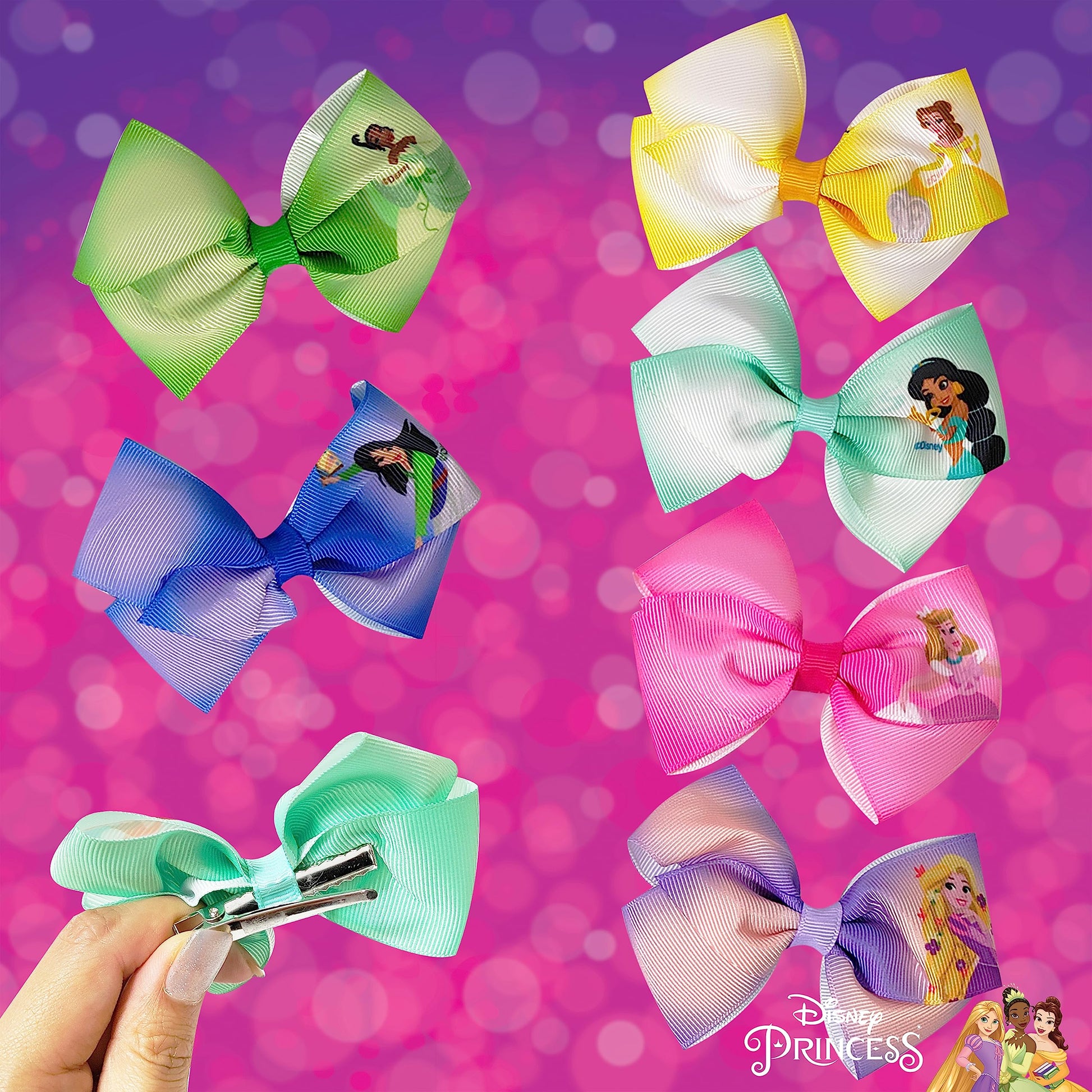 Luv Her authentic imported packaging for the girls royal themed hair accessories collection.