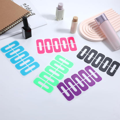 Demonstration of a French manicure application using Gjinxi disposable silicone finger stickers
