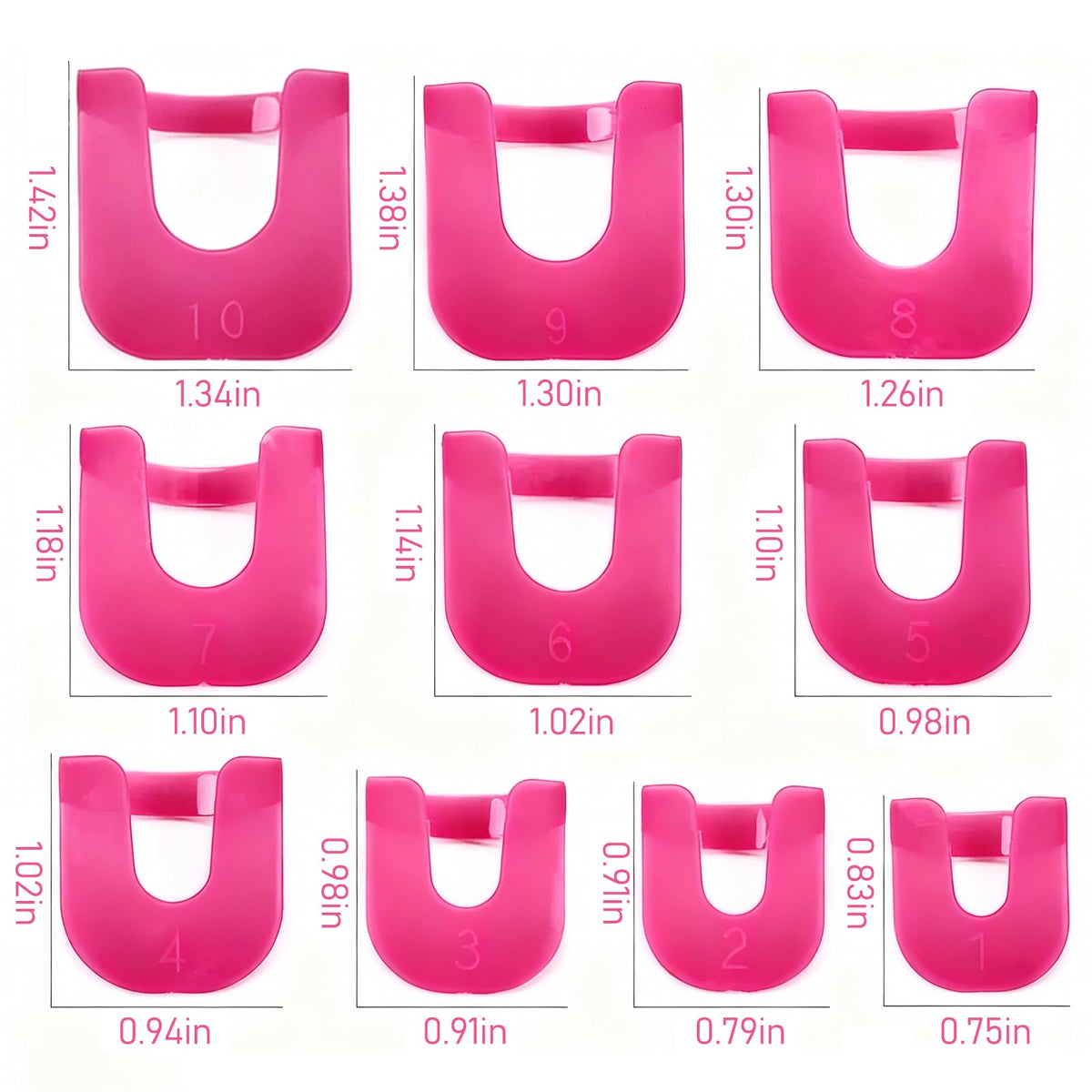 Plastic nail painting guide package layout