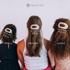 Teleties small hair clip packaged product view