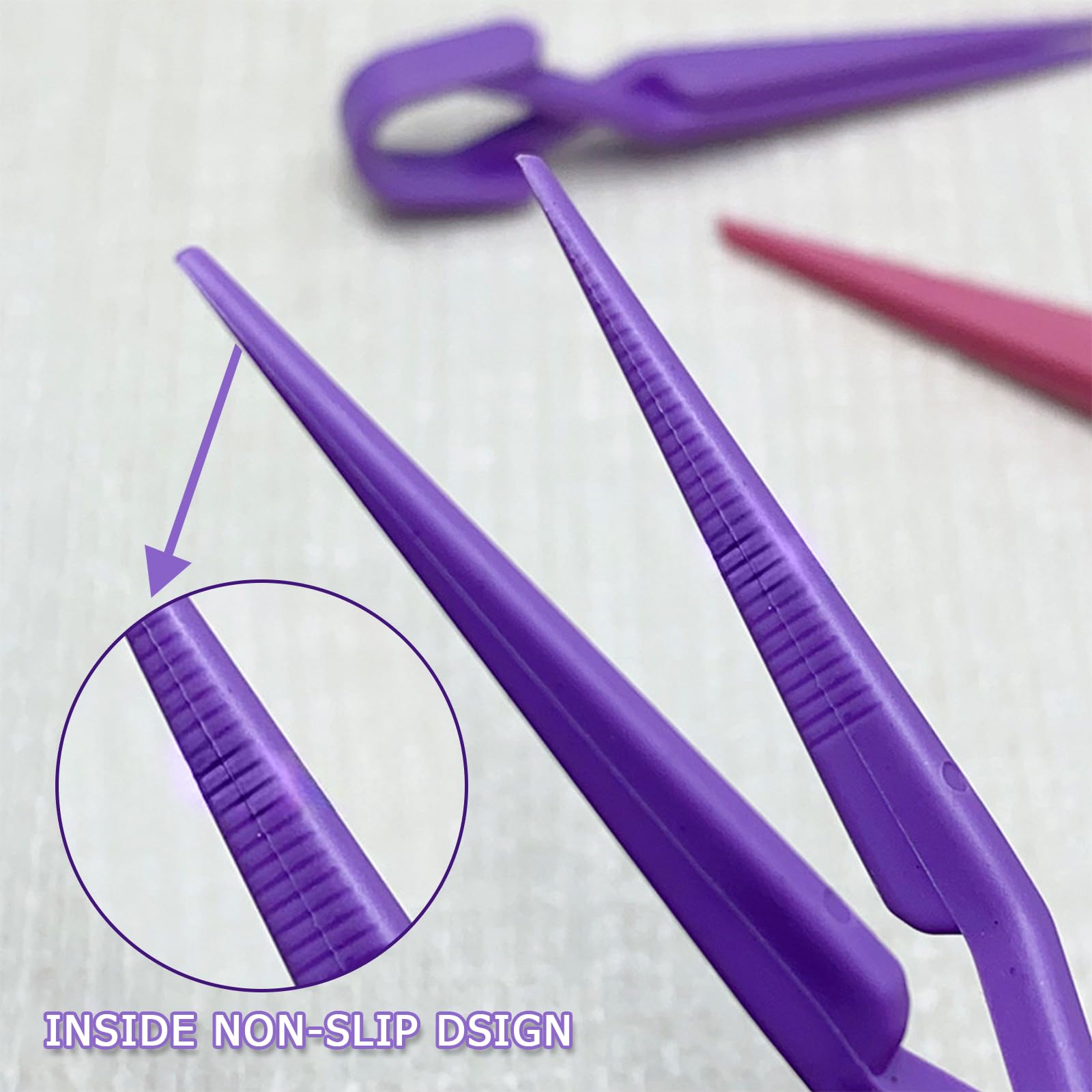 Top view of manicure setup using Xeaohesy nail shaping clips
