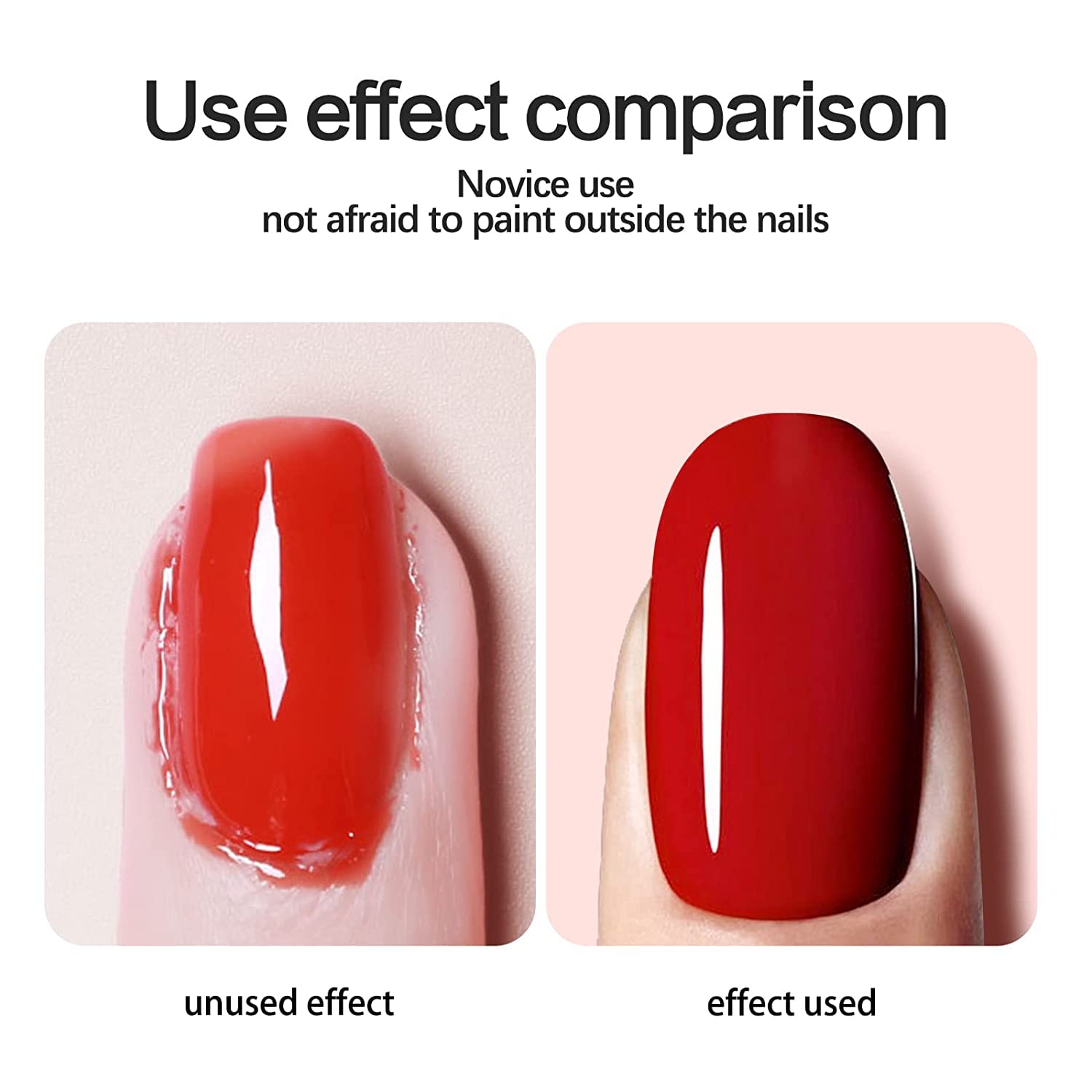Nail art gradient manicure session using Vishine liquid nail tape protection