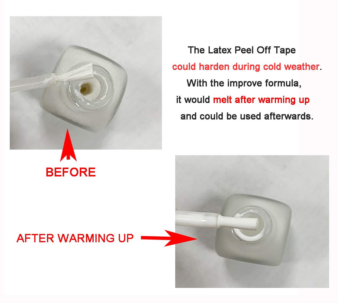 Demonstration of AIMEILI latex tape used as a peel off base coat