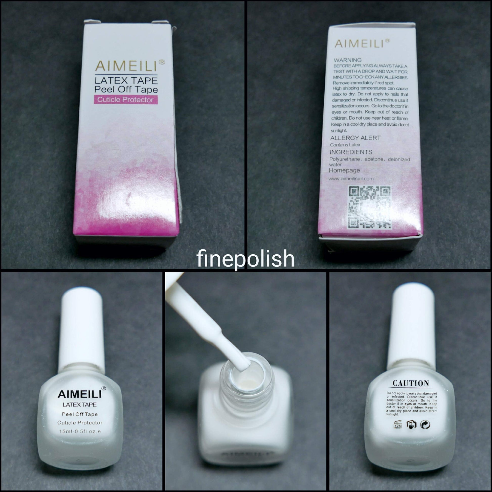 Authentic USA imported liquid latex cuticle protector for clean manicures