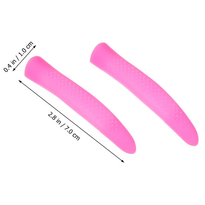 Colorful silicone protective sleeves fitted on professional stainless steel cuticle nippers