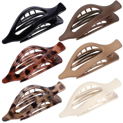 Packaging of 6 piece Usdnice hair claw set