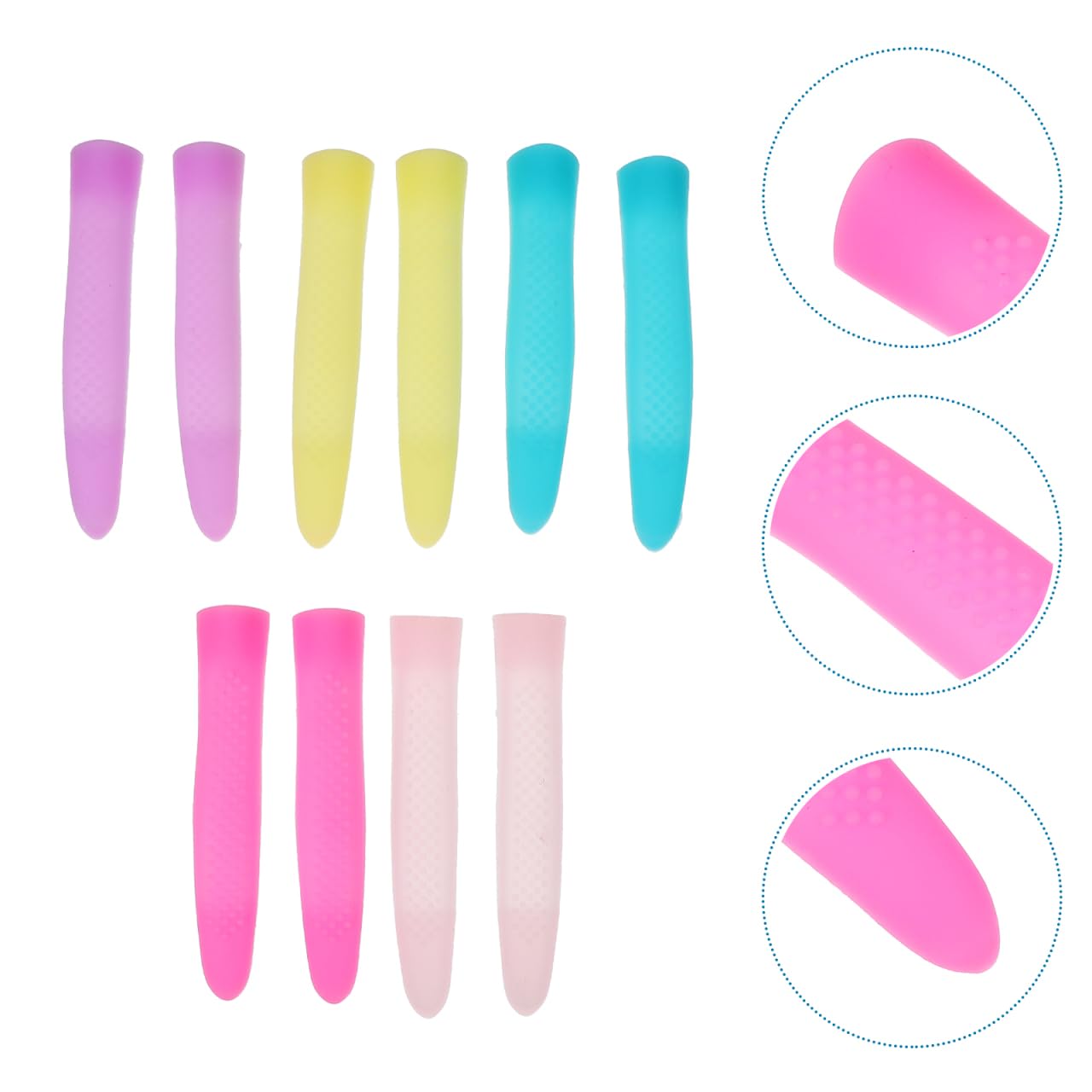 Professional salon grade Mipcase anti slip sleeves for precise cuticle scissor control