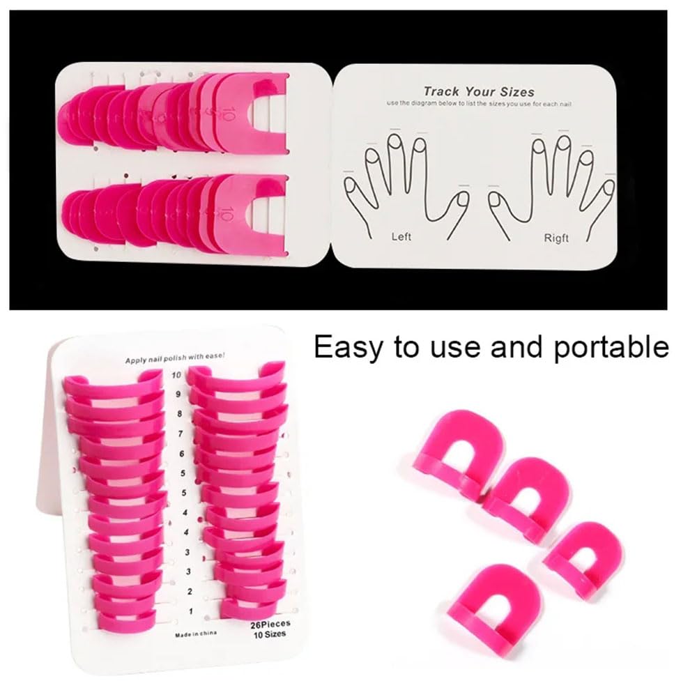 Complete 52 pieces nail protector kit components
