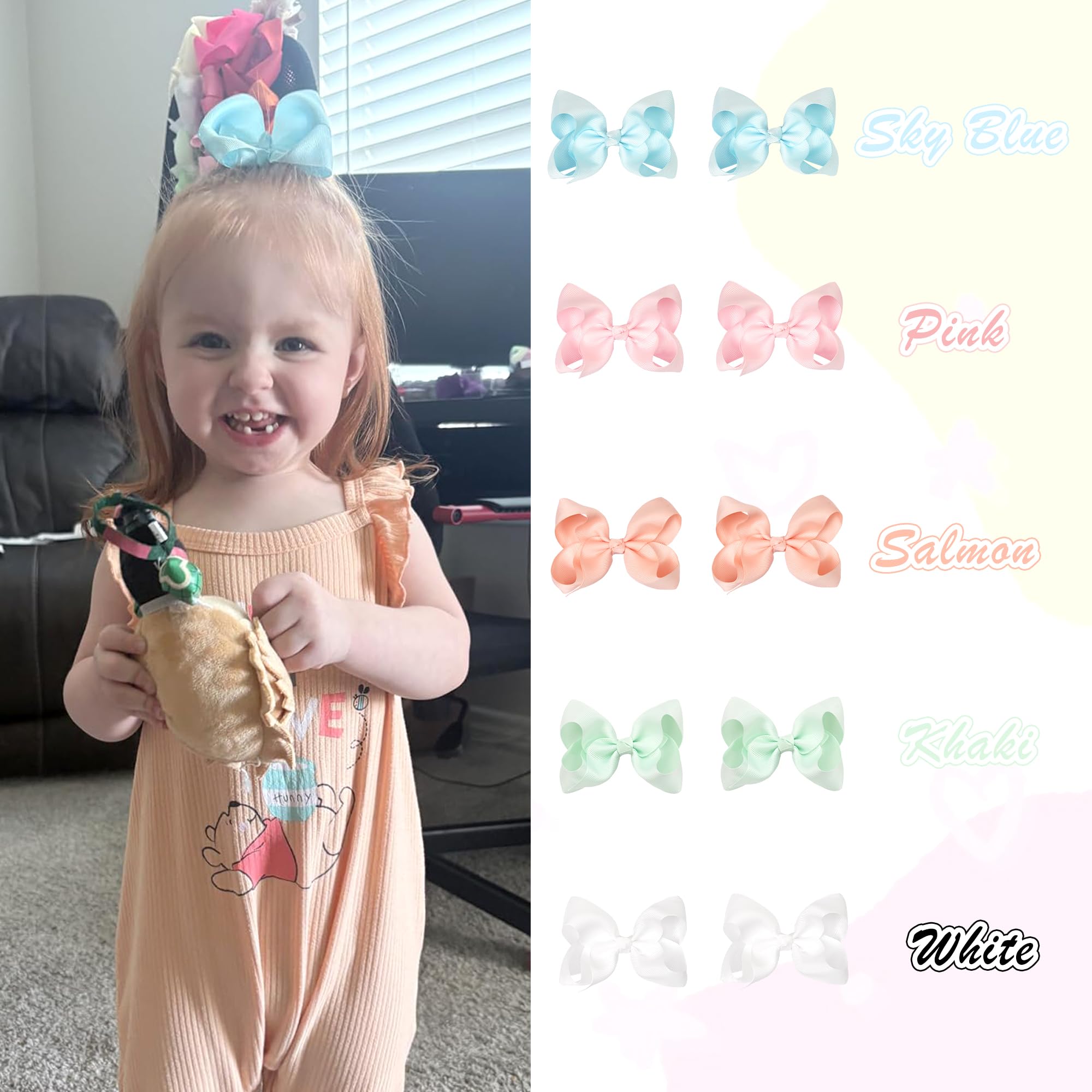 CÃ©llot hair bows displayed in 20 matching pairs for versatile styling