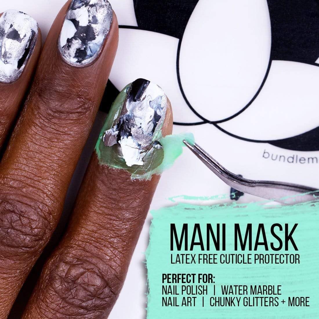 Authentic Maniology 13ml bottle packaging highlighting the latex-free formula label