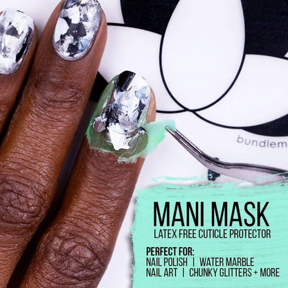 Authentic Maniology 13ml bottle packaging highlighting the latex-free formula label
