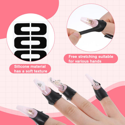 Cobee 120 pieces nail painting guide stickers showing flexible PET material sheet layout