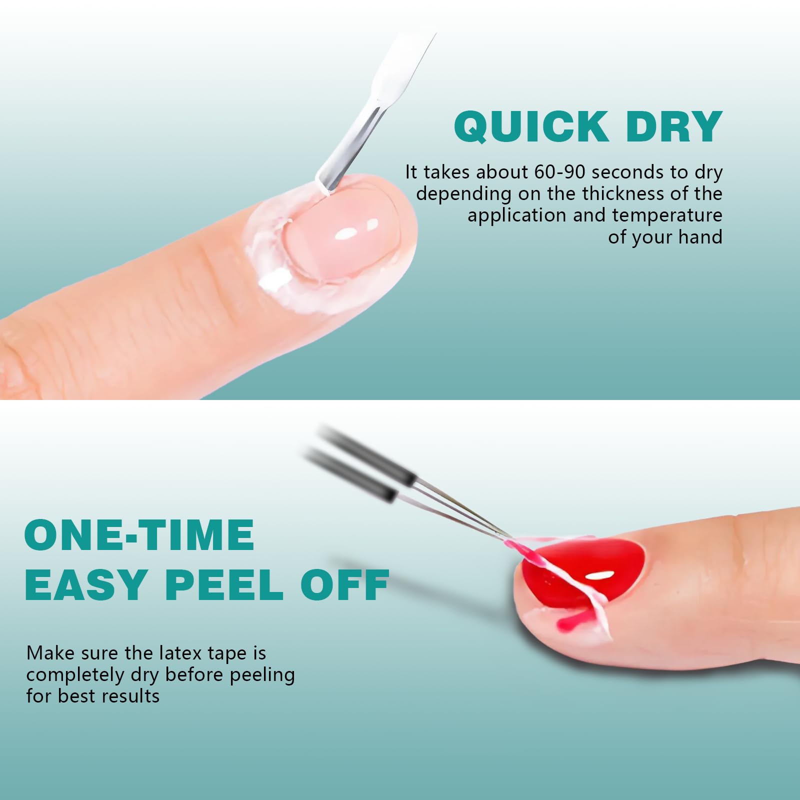 Kulis Professional 15ml peel off liquid tape bottle showing instructions and formula details