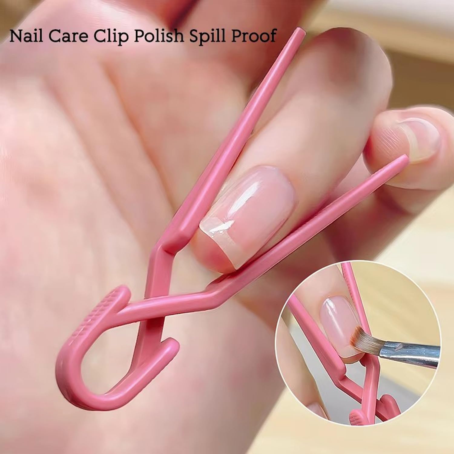 DANNEASY finger shields protecting cuticles from messy gel polish smudges.