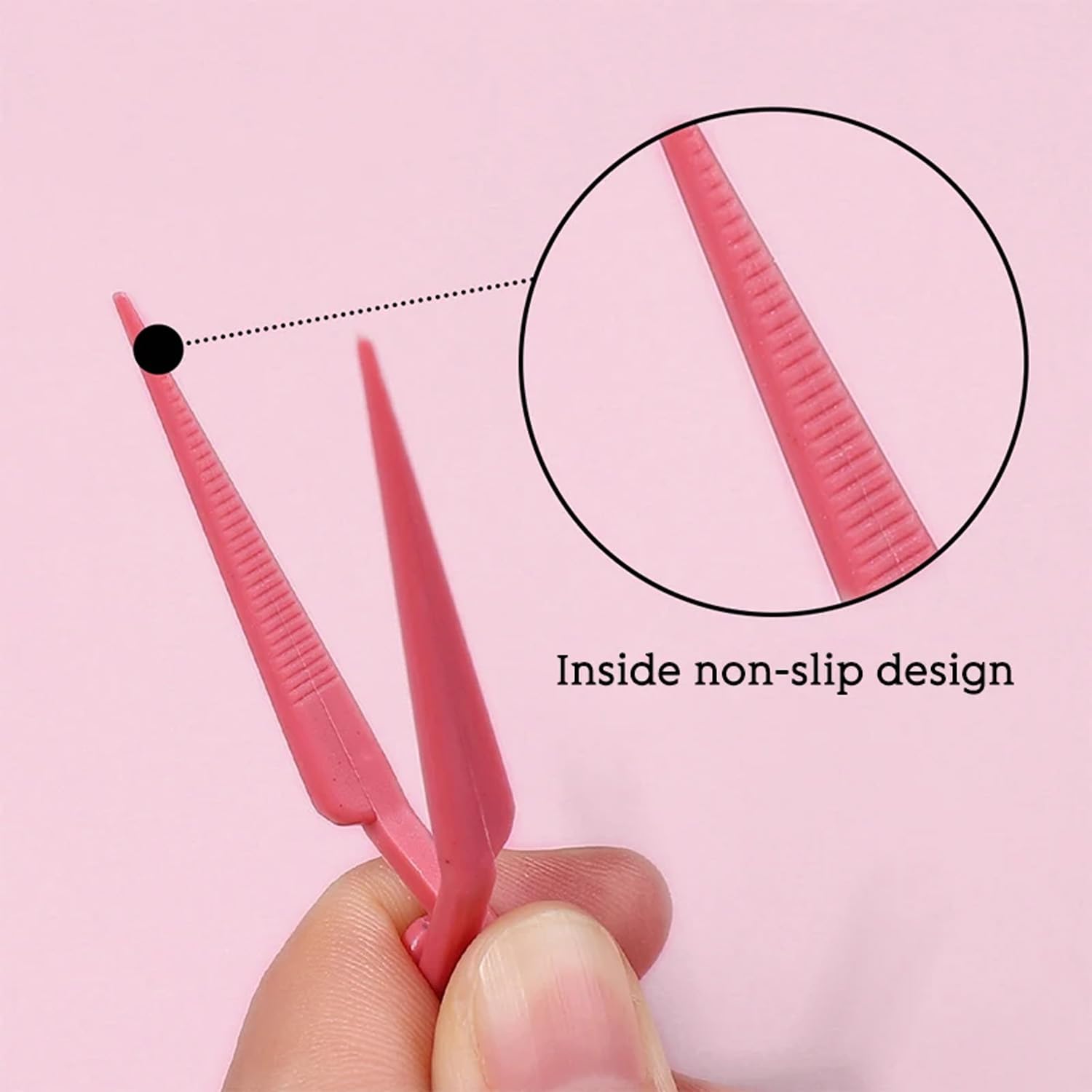 DANNEASY C curve nail pinching clips applied to fingers for extension shaping.