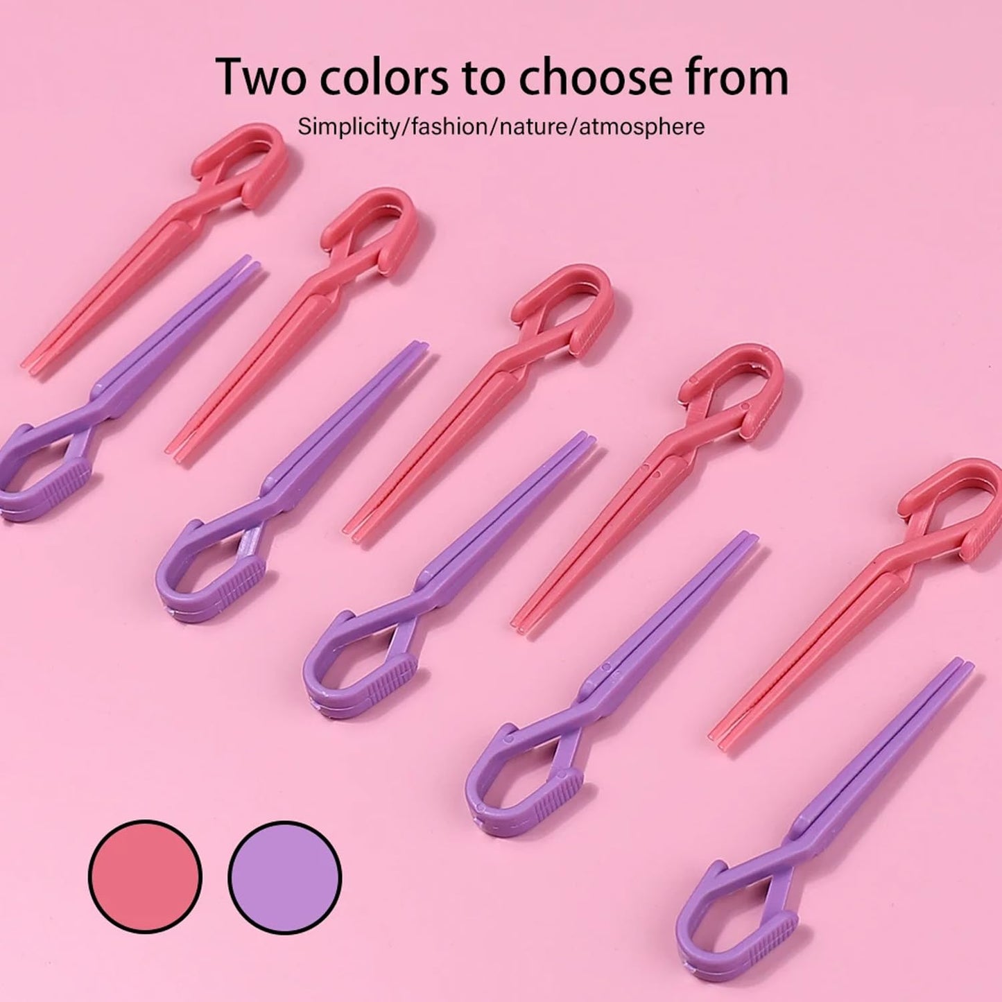 Full 30 pieces value pack of pink and purple nail protector clips.