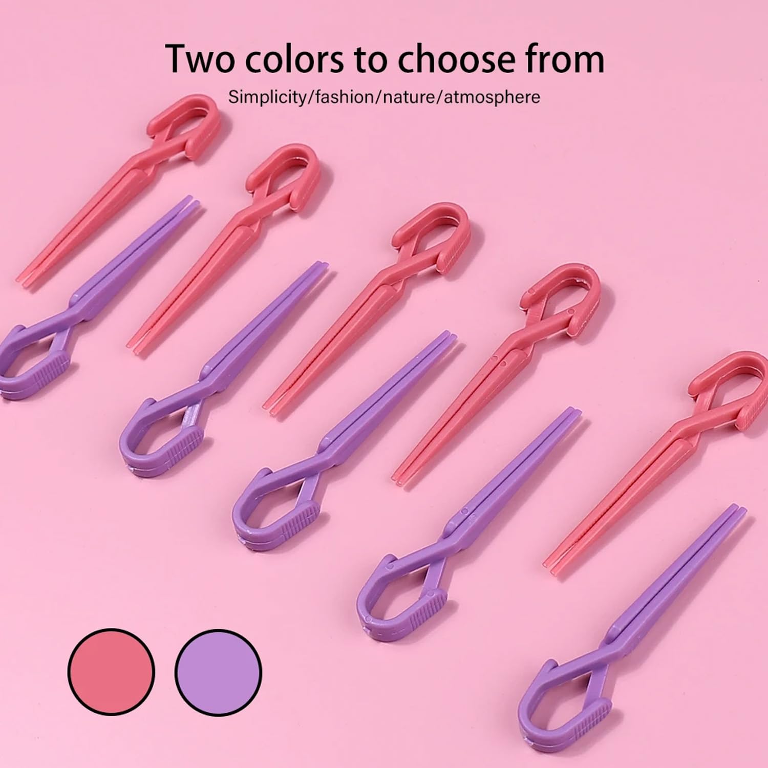 Full 30 pieces value pack of pink and purple nail protector clips.