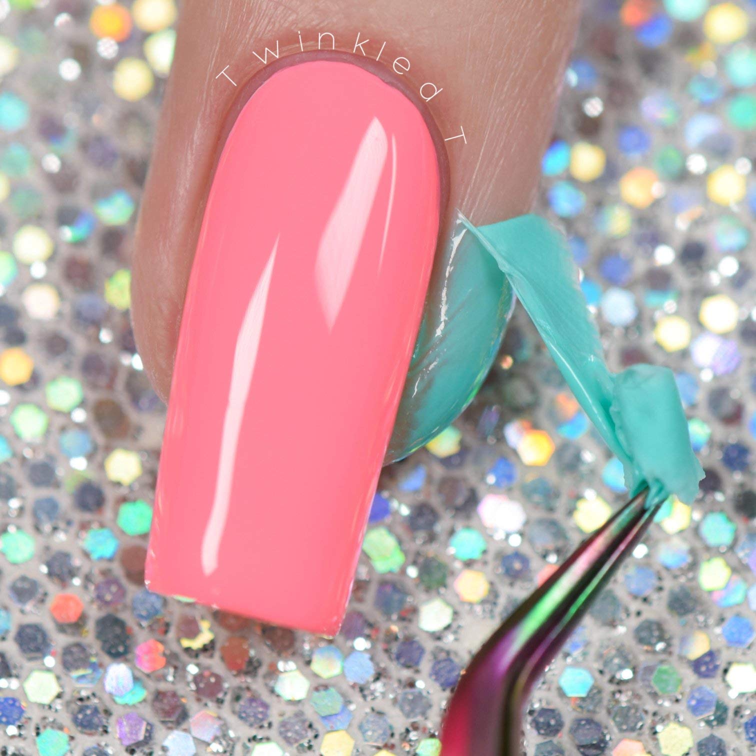 Twinkled T Lace Liquid Latex 10 milliliters bottle showcasing the precision applicator brush structure