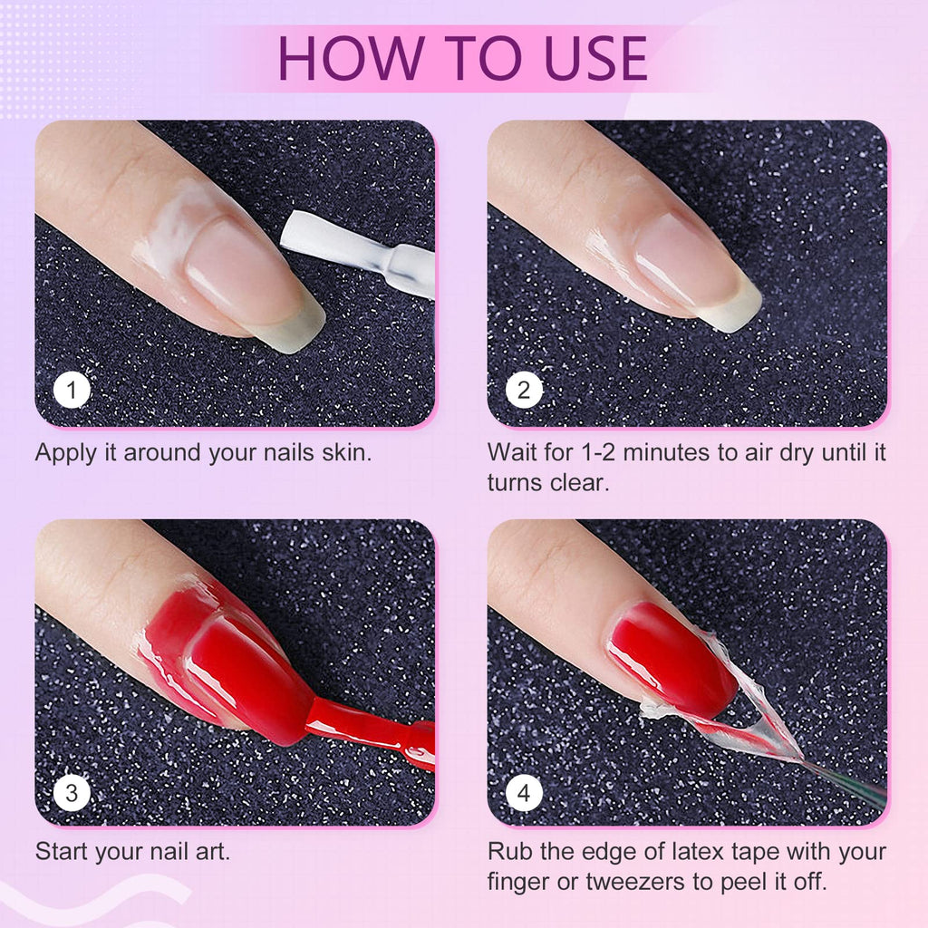 Demonstration of dried transparent liquid latex being peeled off with tweezers