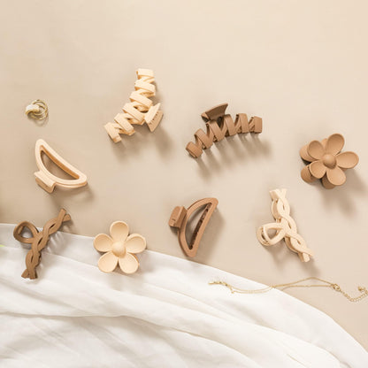 Sunolga lightweight matte daisy hair clips showing secure grip structure