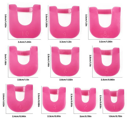 Vdaxvme skin cuticle shields protecting fingers from dark lacquer polish spills