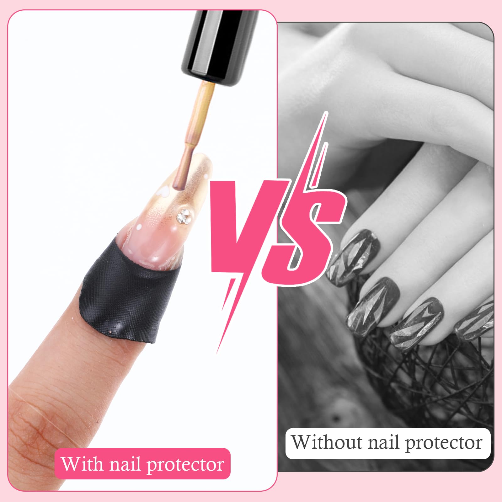 Demonstration of painting nail lacquer over the flexible Classicseali spill proof barrier.