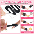 Full set of disposable nail art stencil stickers displayed together
