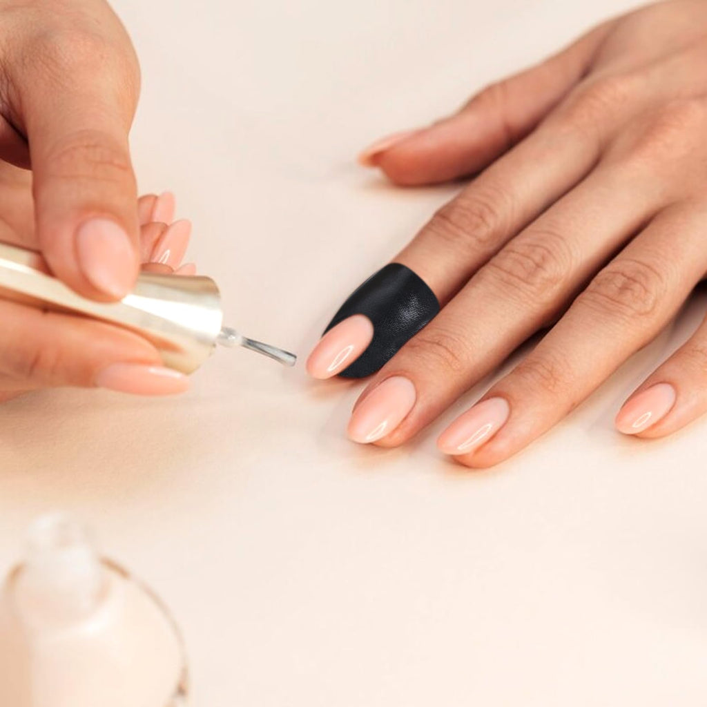 Side angle view of flexible PET nail guard material