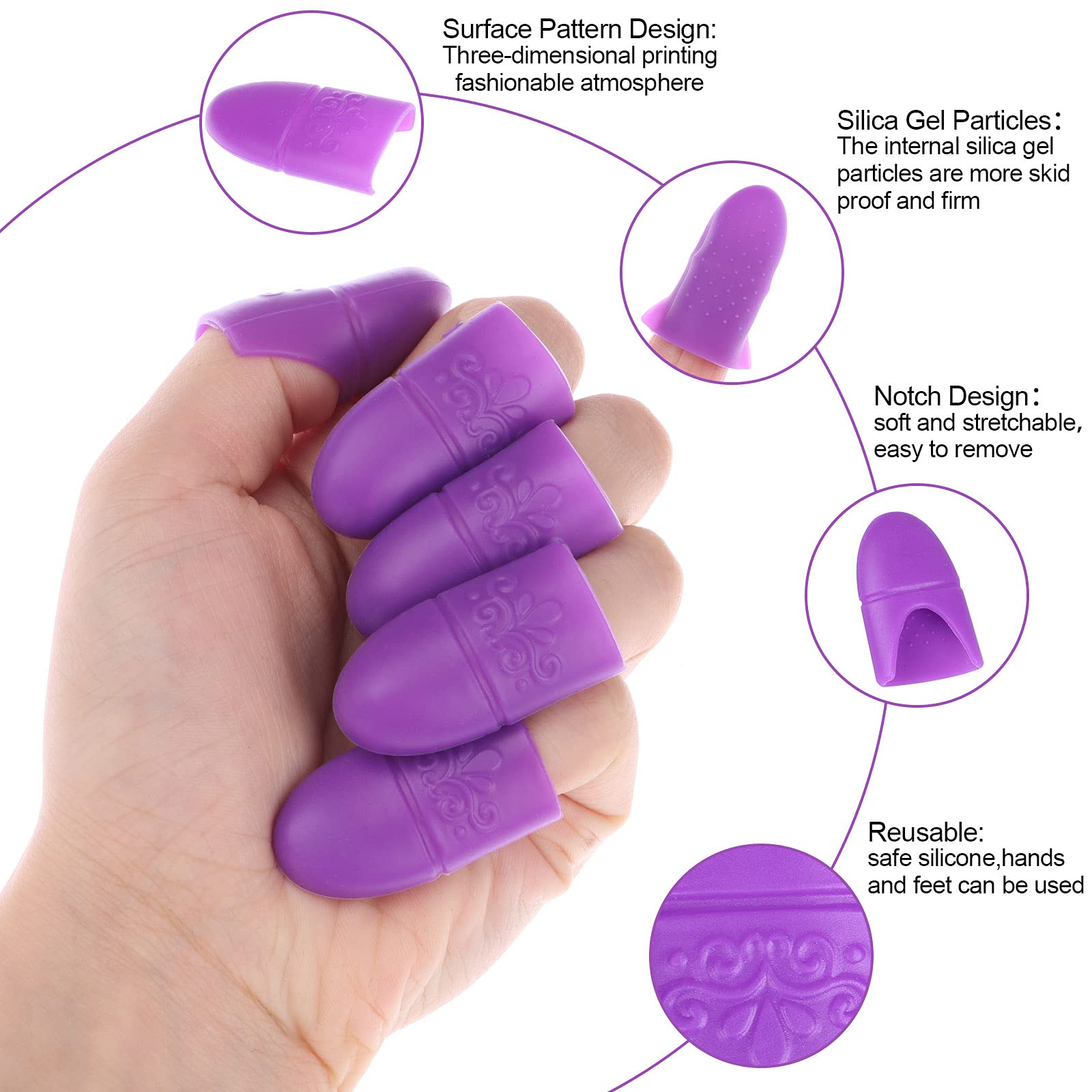 Piaopiaoniu nail polish protector kit with manicure tool and storage bag