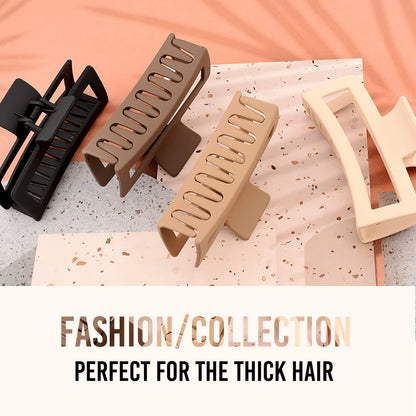 Comparison view showing the generous five inch length of the jumbo hair accessory