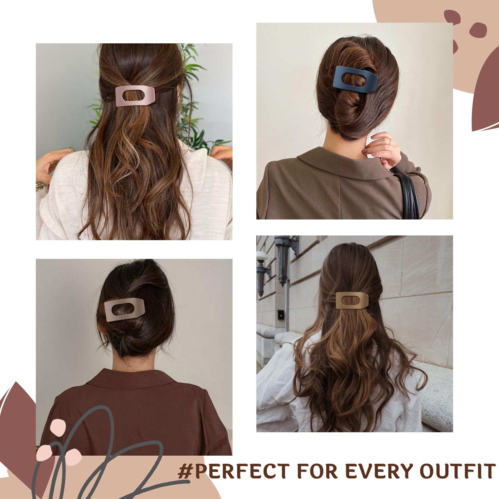 Drealoe matte hair accessories set for thick hair