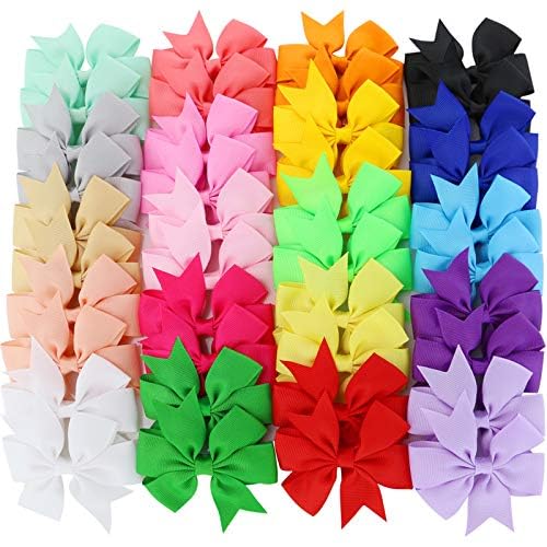 Assorted pairs of colorful non slip baby girl hair barrettes for daily styling