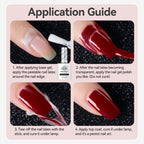 Clean manicure results using Born Pretty cuticle guard