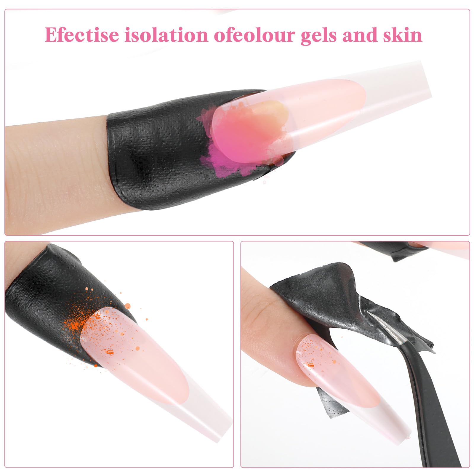 Disposable nail polish guard tape for French manicures