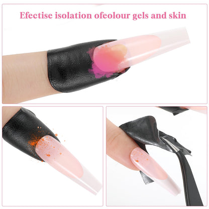 Disposable nail polish guard tape for French manicures