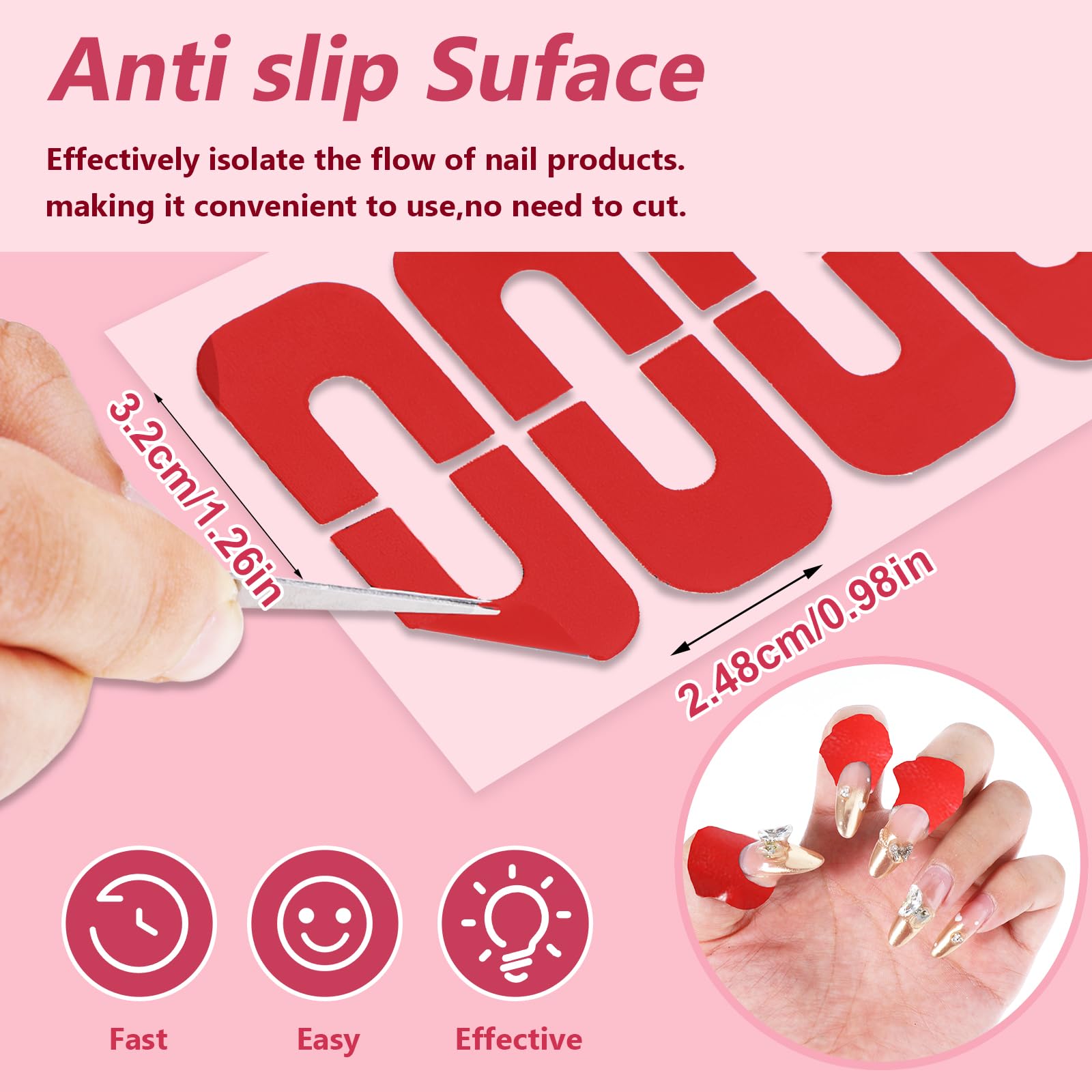 Six vibrant colors of Oruola nail polish protector tape displayed together showing the flexible PET material.