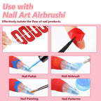 Side angle view of flexible PET nail art guard