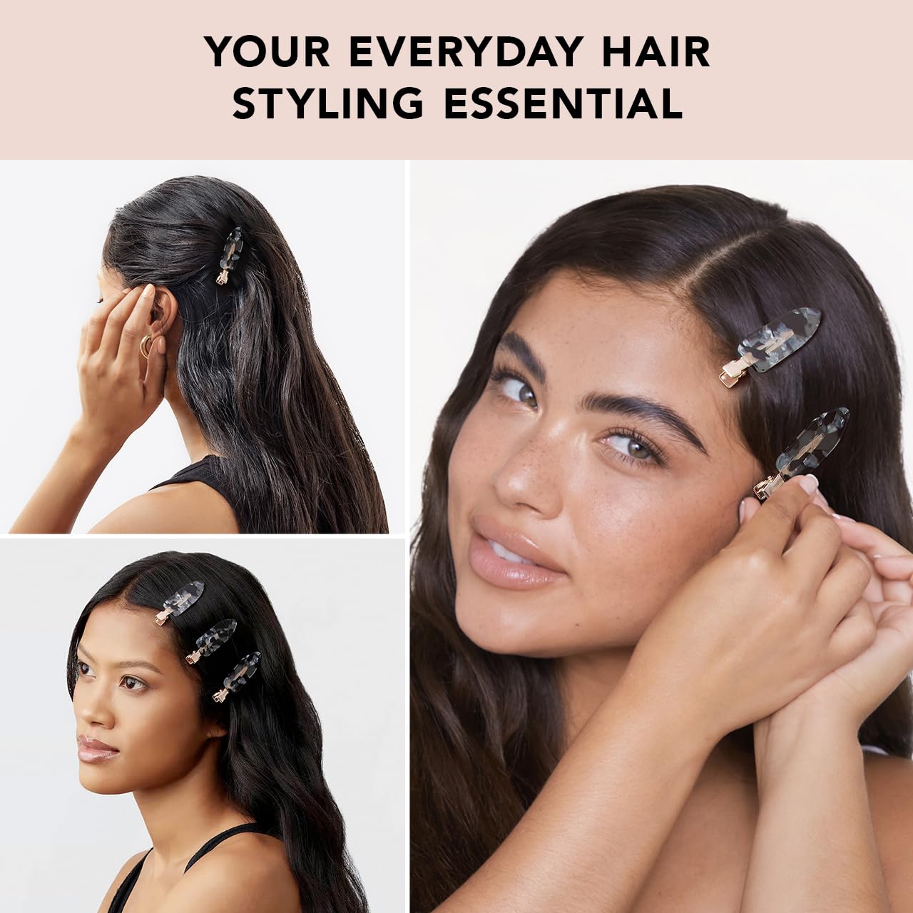 Kitsch flat hair clips for preventing dents during skincare routine