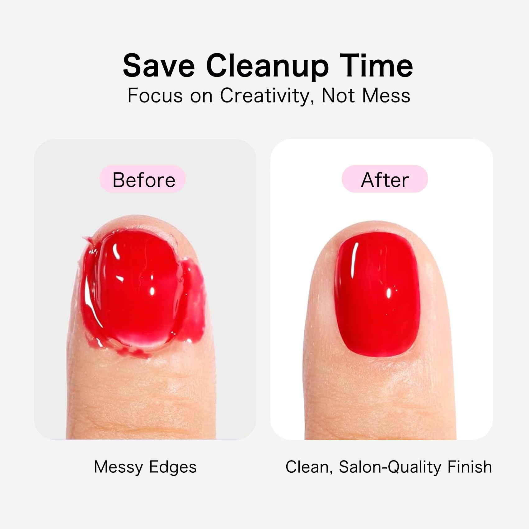 Peeling off Creaglam nail polish barrier