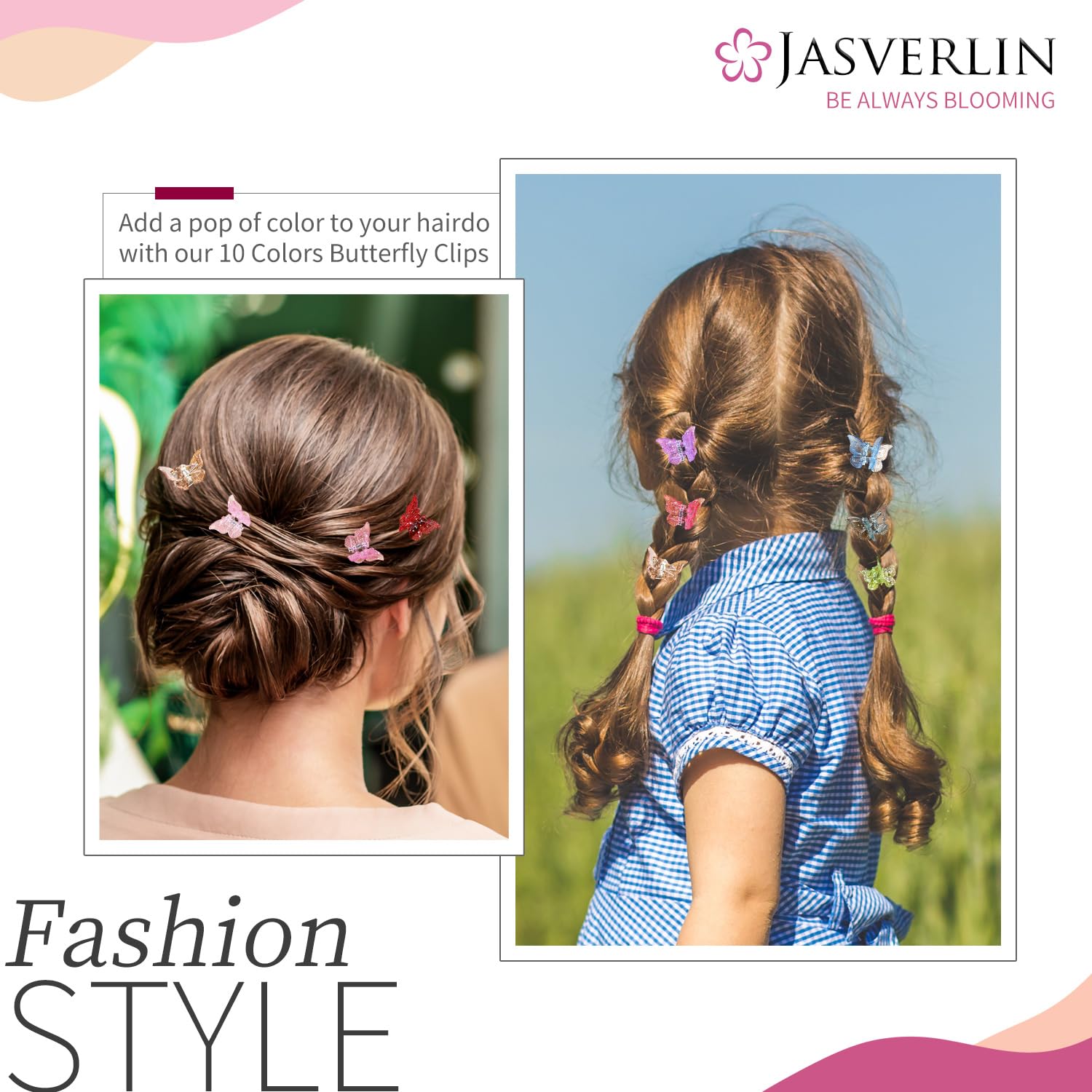 Close up of high quality plastic and metal spring mechanism on tiny hair clip