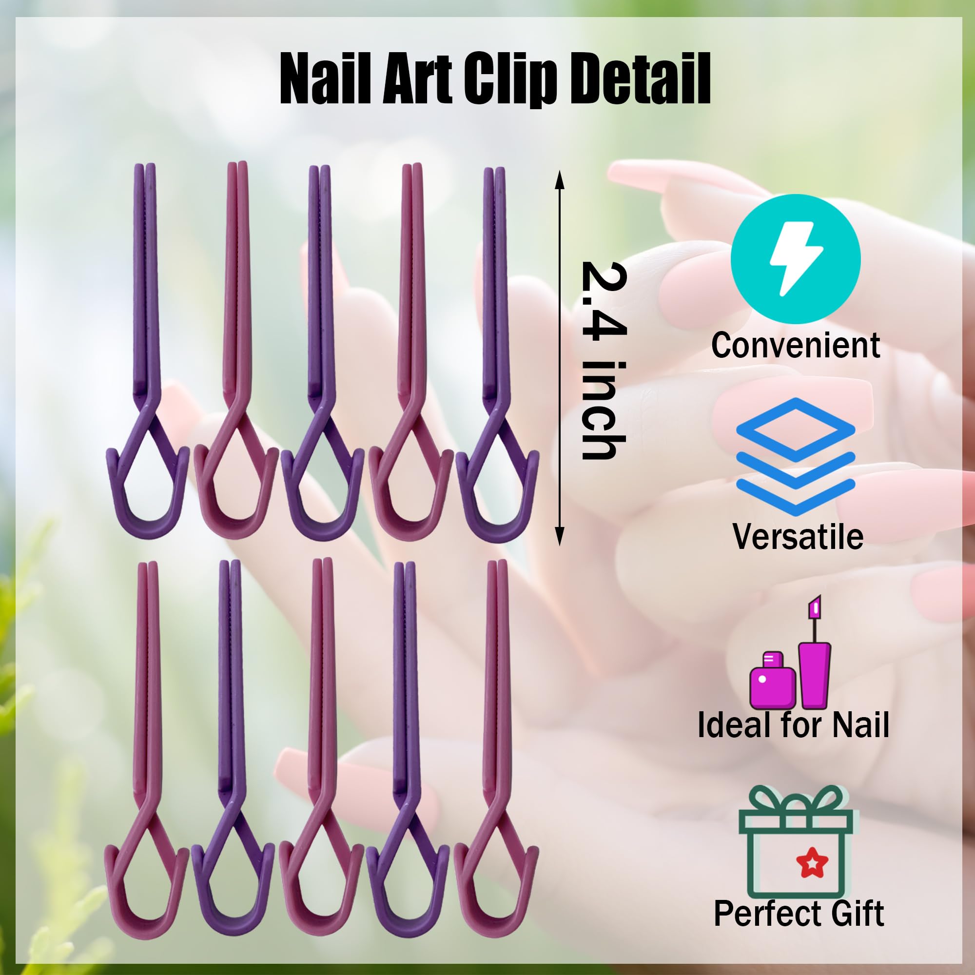 Aogigigio finger clip guard protecting cuticles from messy nail paint application.