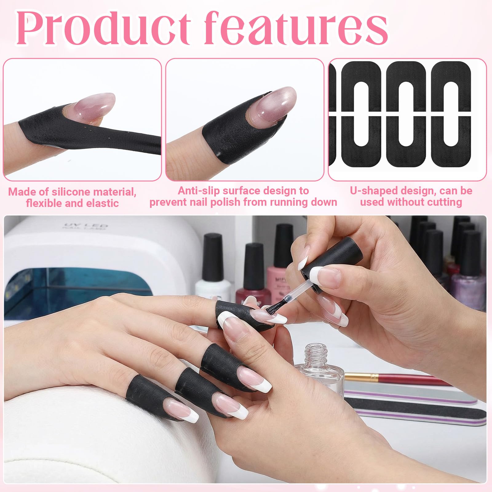 FdcZeyxior nail art spill proof stickers sheet