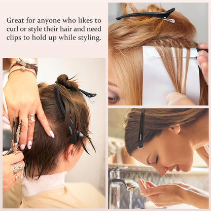High elasticity stainless steel spring mechanism on the 4.3 inch long styling barrette