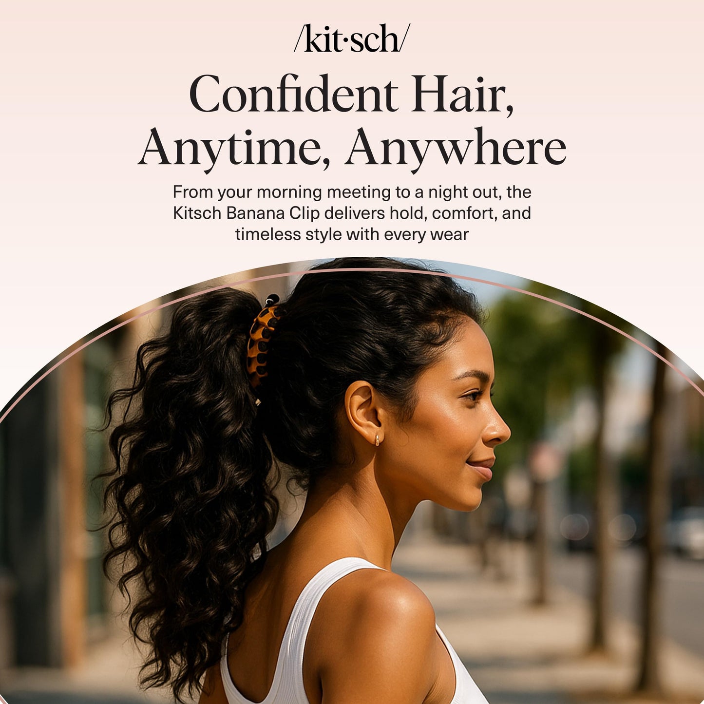 No crease hair clips demonstrating gentle hold on long textured hair types.