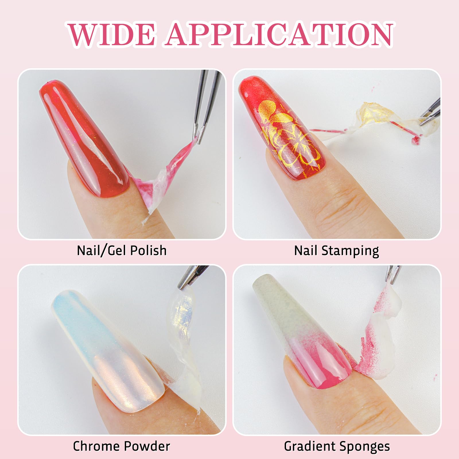 DRMODE liquid latex 30ML set including tweezers for clean salon-style stamping