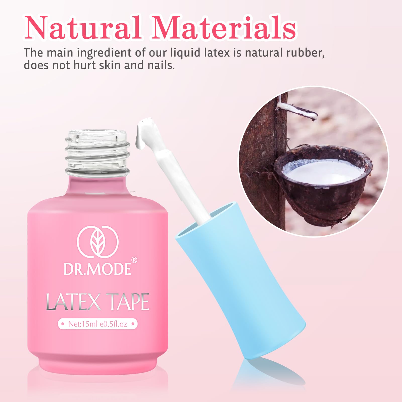 Manicure demonstration using DRMODE fast drying skin protector for gradient sponge art