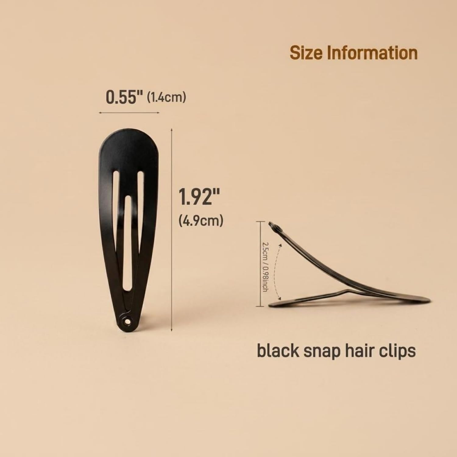 PIDOUDOU tangle free hair barrettes for girls and women demonstrating durable metal construction