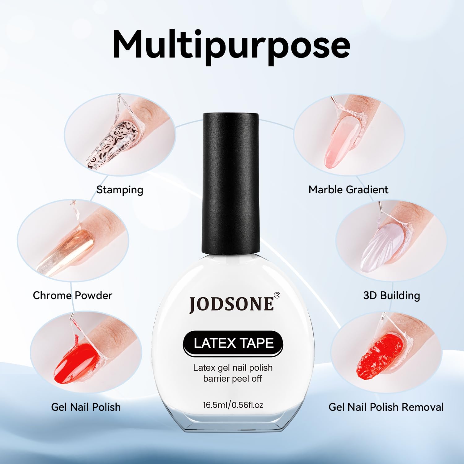 Close up of Jodsone 16.5ml bottle texture and label