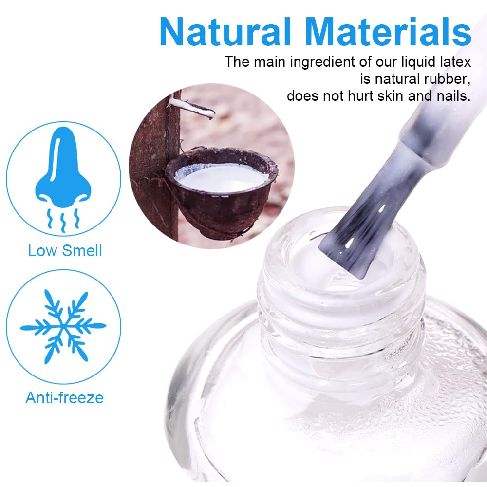 Manicure cleanup process using TWOING liquid latex cuticle protector guard